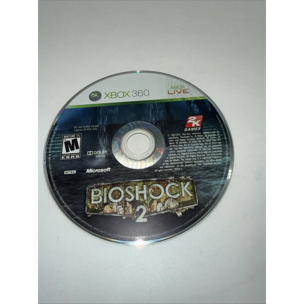 BioShock 2 (Microsoft Xbox 360, 2010) Disc Only